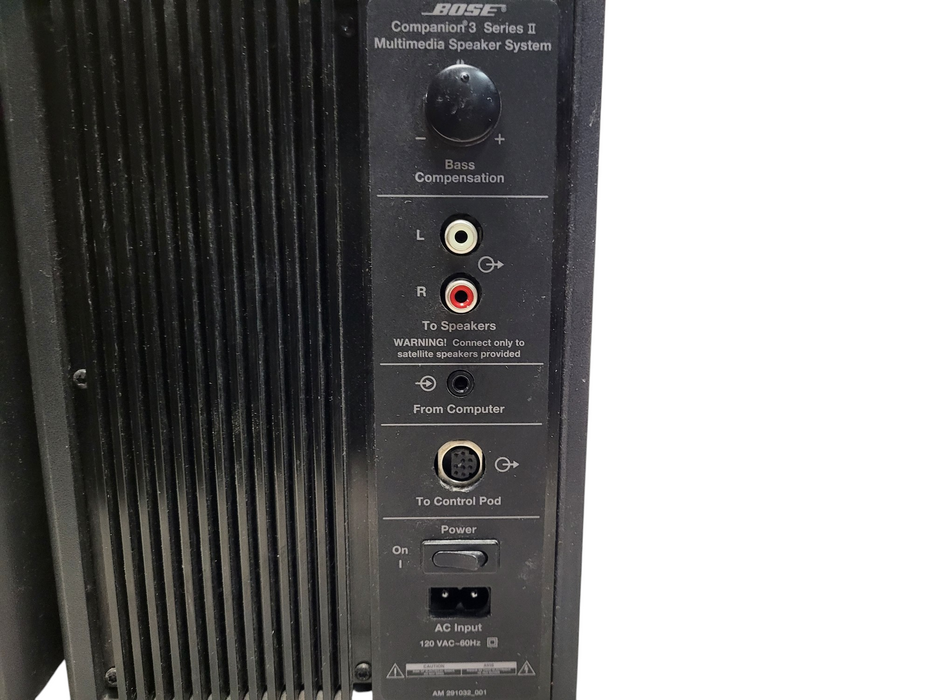 Bose Companion 3 Series II Multimedia PC Speaker System Subwoofer Only READ $