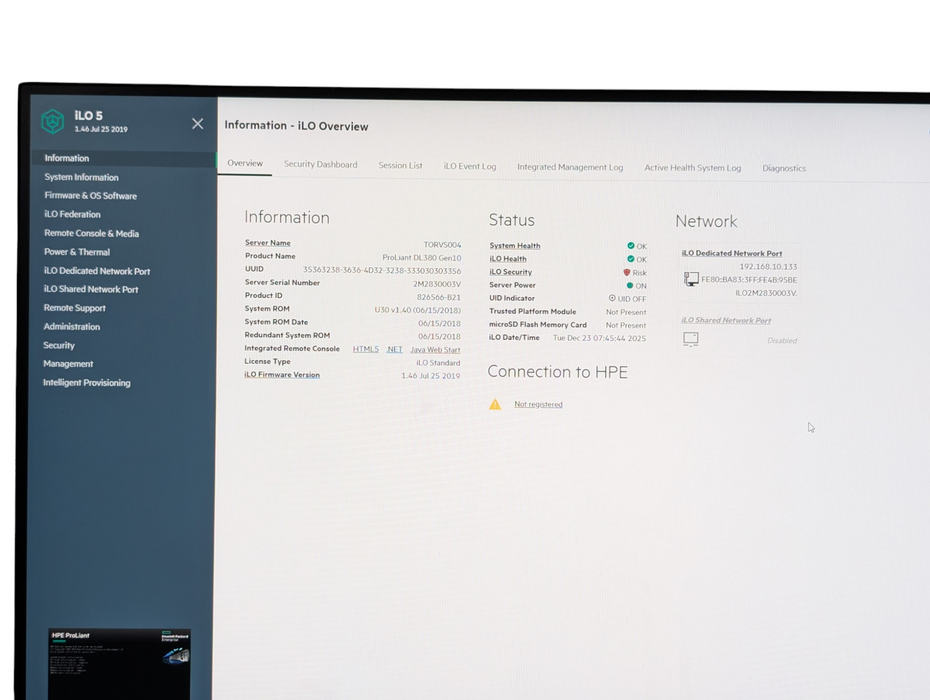 HPE ProLiant DL380 Gen10 2x Intel Xeon Gold 5118 32GB RAM  -