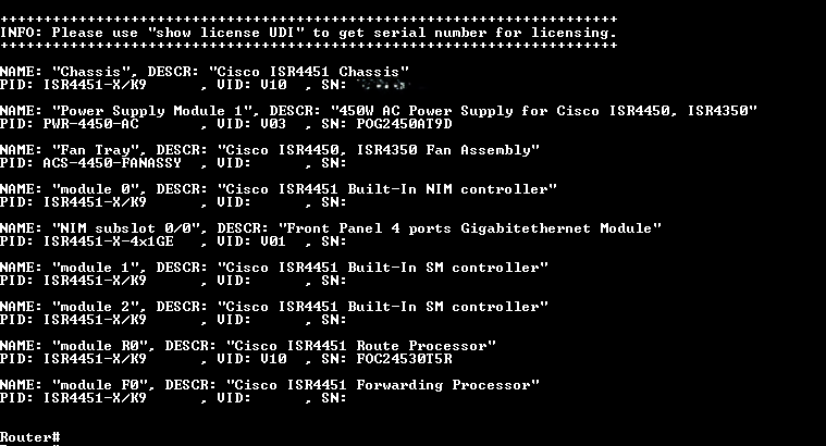 Cisco ISR4451-X/K9 V10 | ISR 4451 Series Integrated Services Router Q