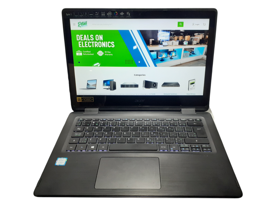 Acer Spin SP513-51 Touch i5-7200 @2.50 8GB RAM   BudLap