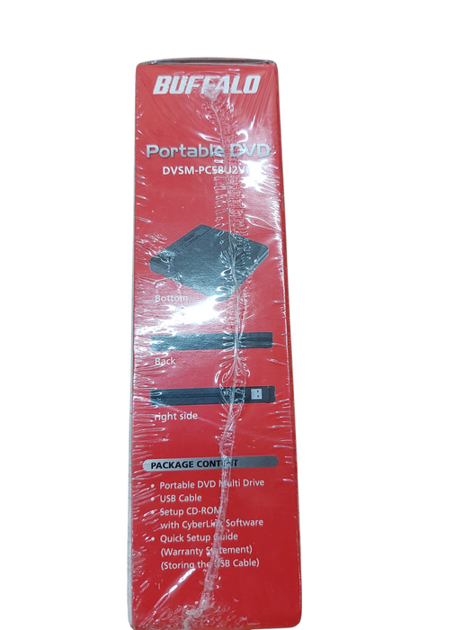 New In Box Buffalo Portable DVD DVSM-PC58U2VB