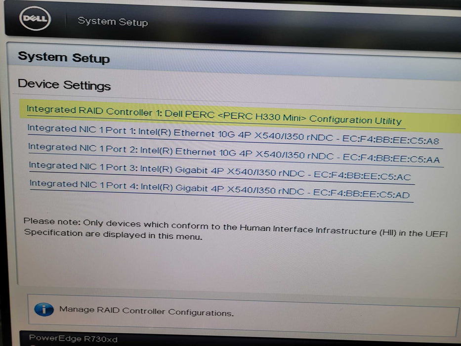 Dell PE R730xd - 2x Xeon E5-2630 v3 32GB DDR4 PERC H330 Mini 2x750W PSU %