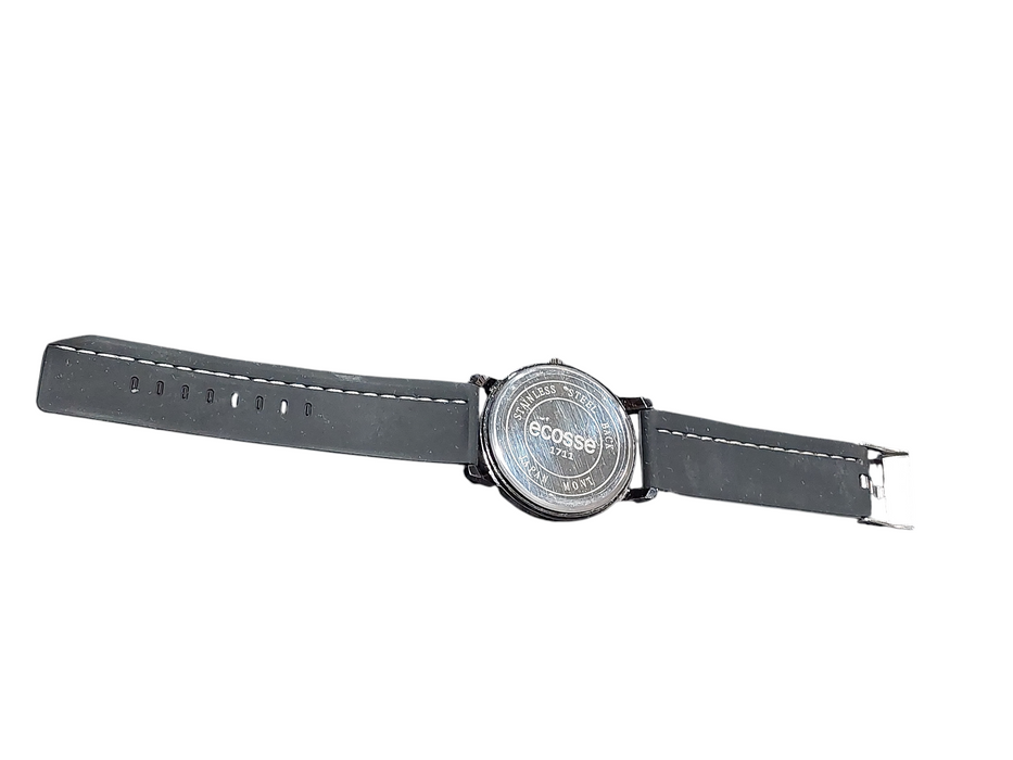 Ecosse Mens Watch , Silicon Band Model: 1710 Stainless Steel Back  =