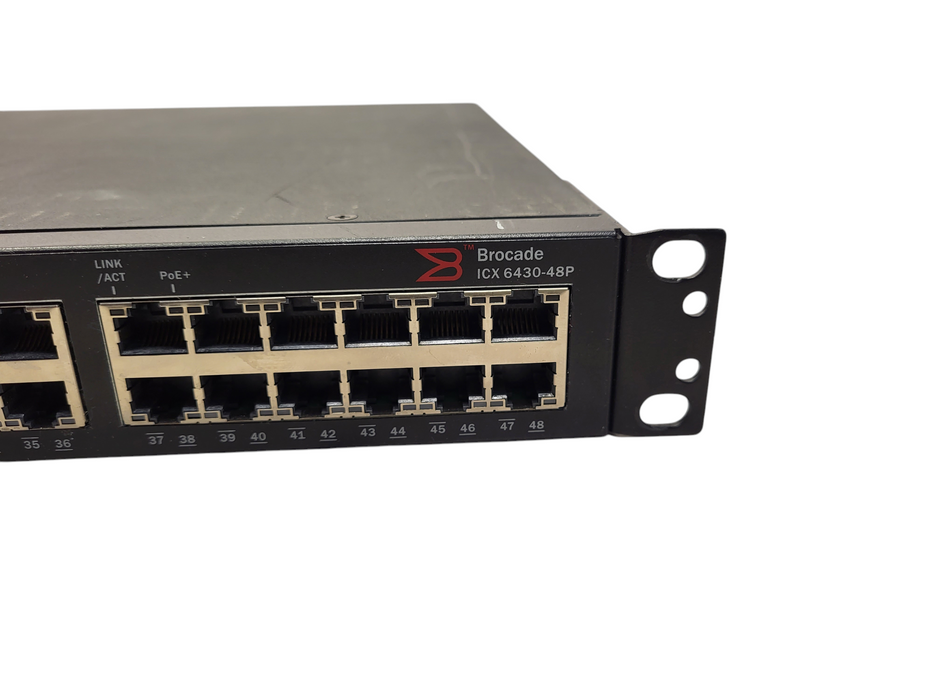 Brocade ICX 6430 48P ICX6430-48P 48 RJ-45 PoE + 4x 1GbE SFP Port $