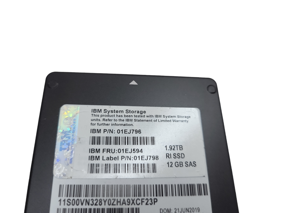 1.6TB SAS SSD 2.5"IBM P01EJ796  MZILT1T9HAJQ-000M3 100% Health &