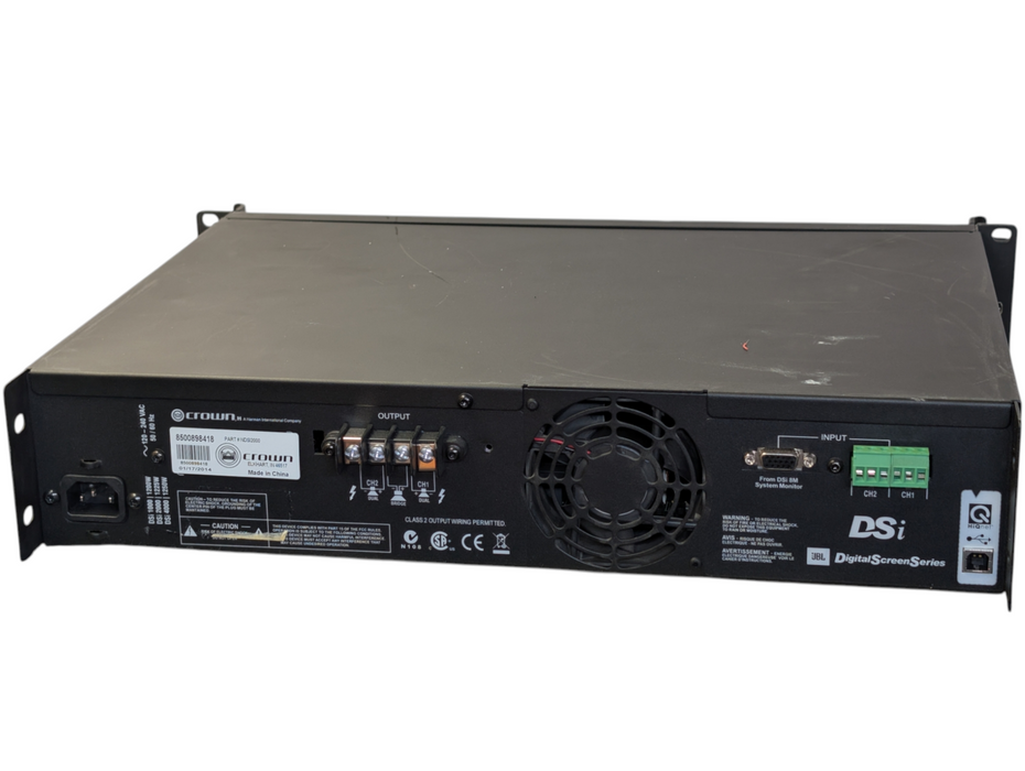 Crown DSi2000 1225W Two Channel High Performance Amplifier -