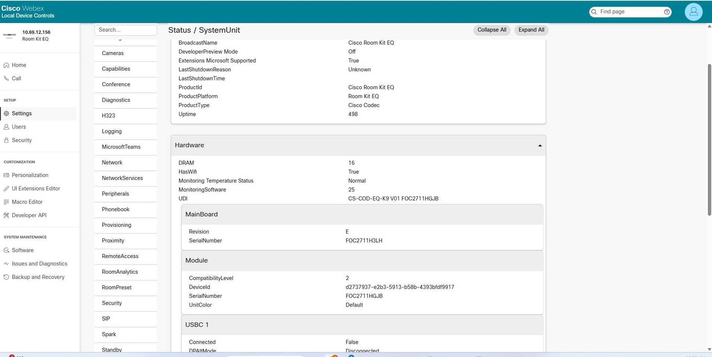 Cisco TTC6-15 Codec EQ CS-COD-EQ-K9 V01 only, READ _