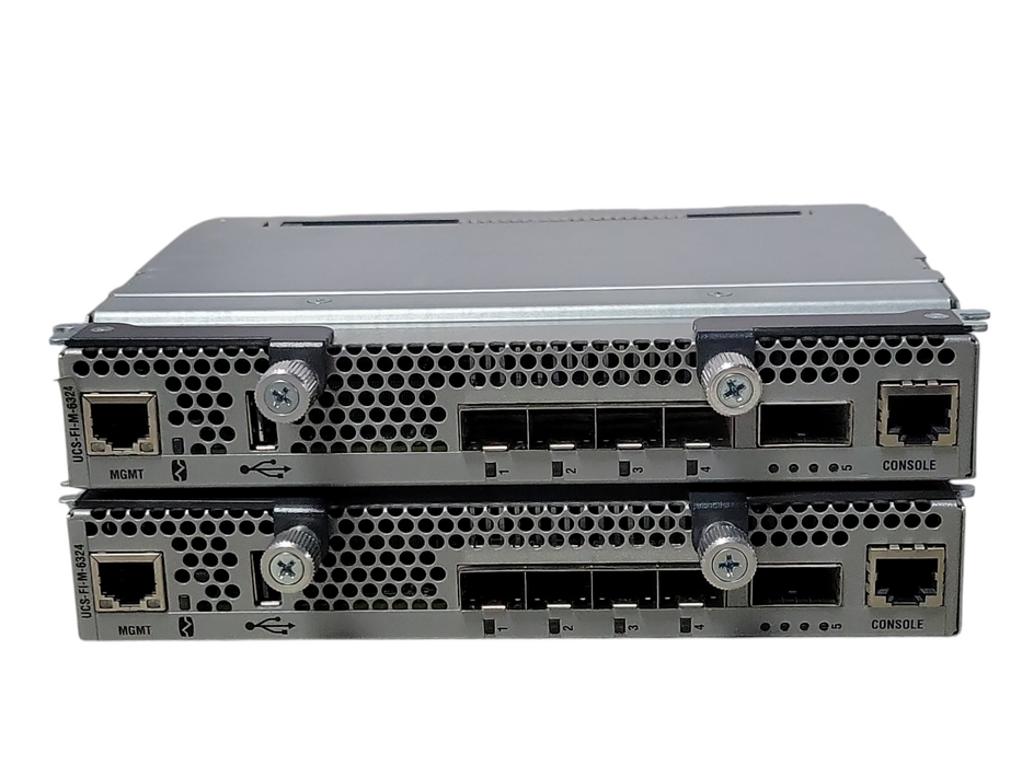 Lot of 2x Cisco UCS 6324 UCS-FI-M-6324 Fabric Interconnect Modules _