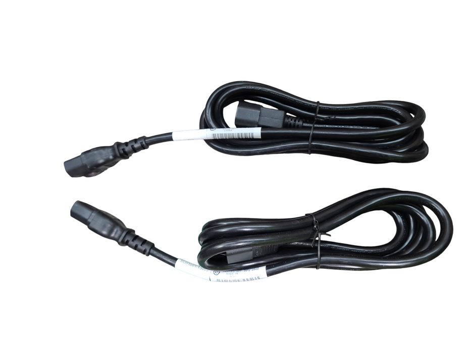 Lot 2x HPE 142263-001 C13 to C14 Power Cord / Jumper Cable - 6ft Black