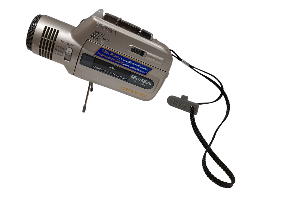 Sony Micro Cassette Corder Mic n' Micro M-100MC =