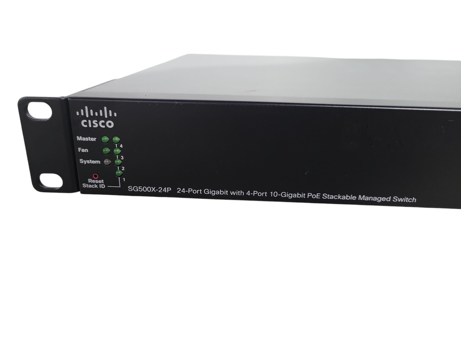 Cisco SG500X-24P-K9 24-Port 1Gbe 4xSFP+ 10Gbe PoE Stackable Managed Switch !