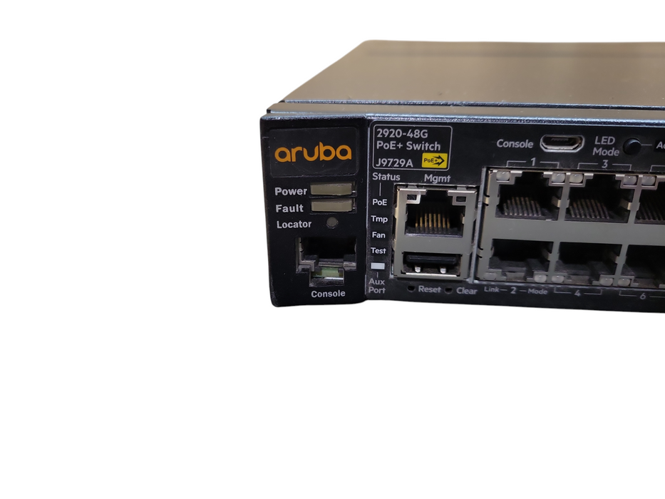 Aruba J9729A 2920-48G-POE+ | 48-Port Gigabit PoE+ Network Switch 1x PSU !