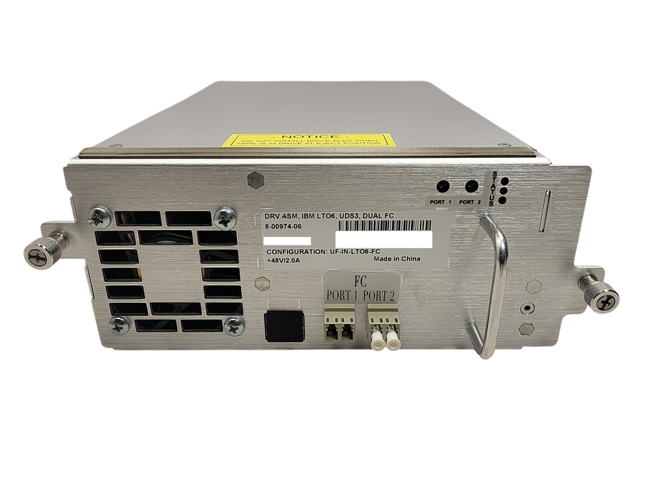 Quantum 8-00974-05 Tape Drive Module UF-IN-LTO6-FC ASM IBM LTO6 UDS3 DUAL FC Q$