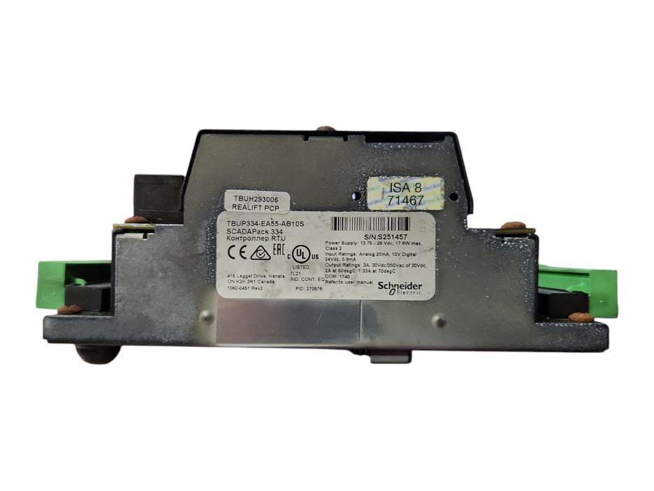 SCHNEIDER ELECTRIC SCADAPACK 334 E TBUP334-EA55-AB10S REMOTE TELEMETRY UNIT