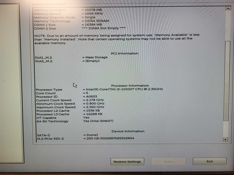 Dell OptiPlex 3080 Micro | i5-10500T @2.30GHz, 16GB DDR4, 250GB SSD w/ AC Q$