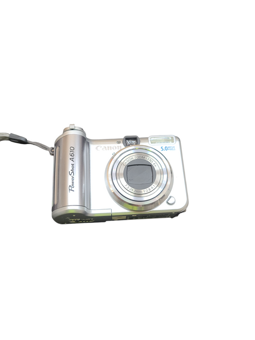 Canon PowerShot A610 Digital Camera In Box With Accessories, SD Cards & Pap