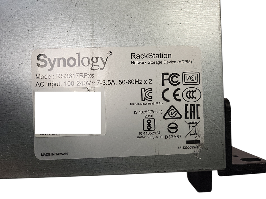 Synology RackStation RS3617RPxs 12-Bay NAS Server w/ 3x 4TB SATA HDD 2x PSU $
