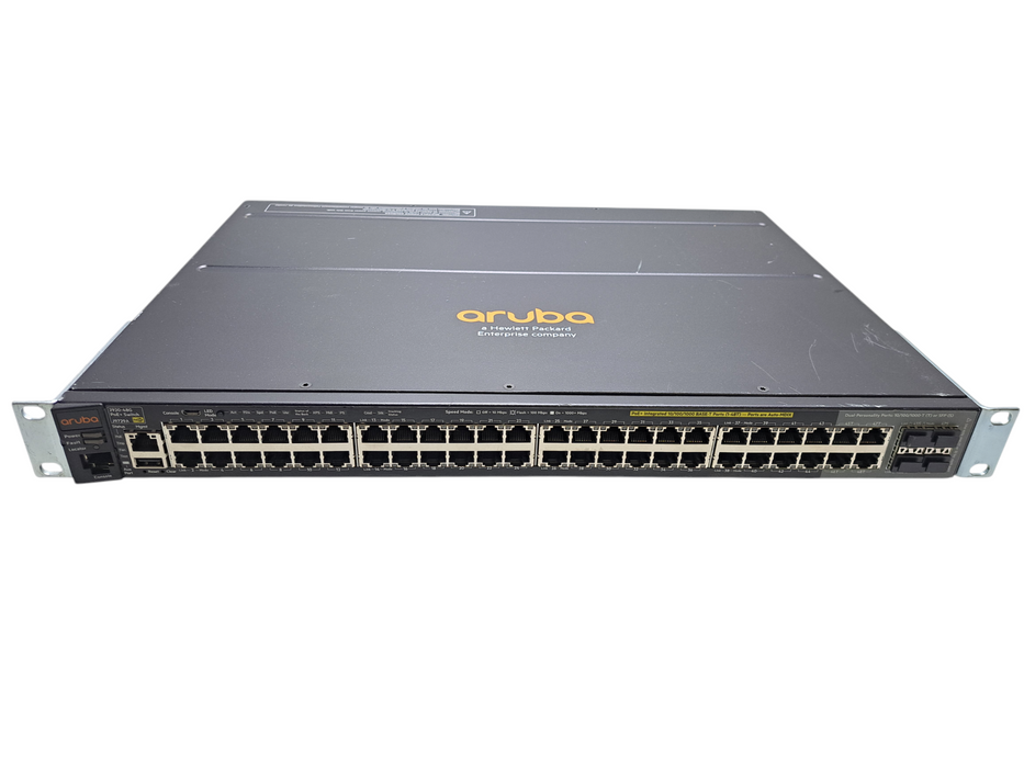 Aruba J9729A 2920-48G-POE+ Switch w/ J9733A Stacking Module, 1x PSU )