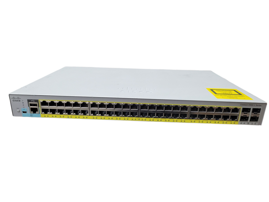 Cisco WS-C2960L-48PS-LL Catalyst 2960 Series 48 Port 1Gb RJ45 PoE Network S