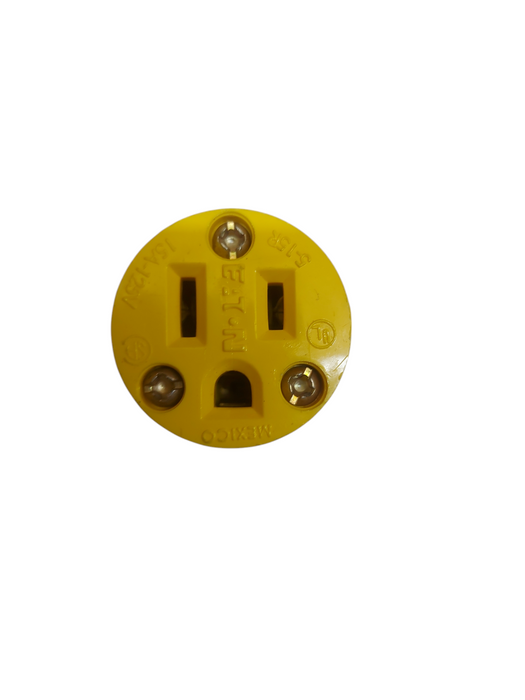 LOT 7x Eaton 2887-BOX Armored Connector – 15A 125V, NEMA 5-15, 2-Pole