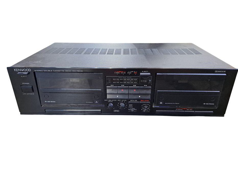 Kenwood KX-78CW Dual Cassette Deck w/Dubbing and Auto-Reverse *READ*