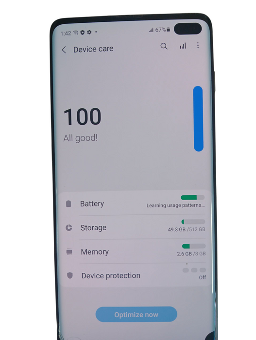 Samsung Galaxy S10+ - Black - 512GB [SM-G975W] READ