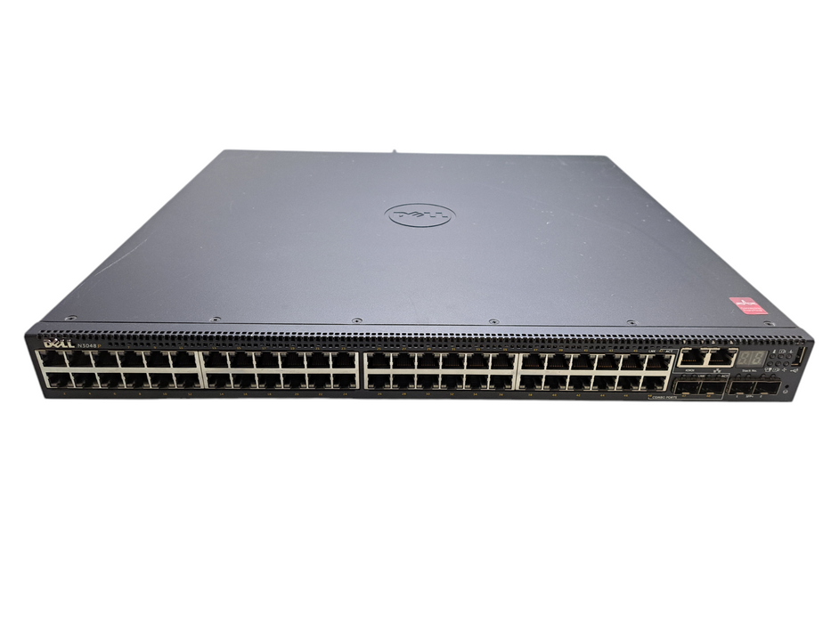 Dell N3048P | 48-Port Gigabit PoE+, 2x 10G SFP+ Managed Switch | 2x 1100W