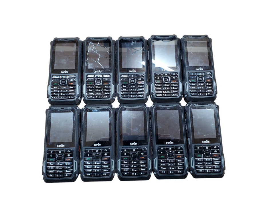 Lot 10x Sonim XP5 XP5800 Rugged Smartphone | Screen Damage w/ Battery/Cover | *READ*