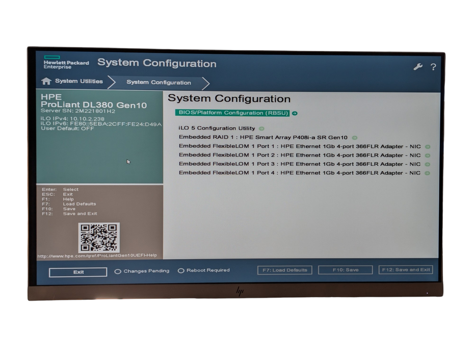 HP ProLiant DL380 Gen10 1x Intel Xeon Silver 4214R 32GB RAM 3x 400GB SSD  -