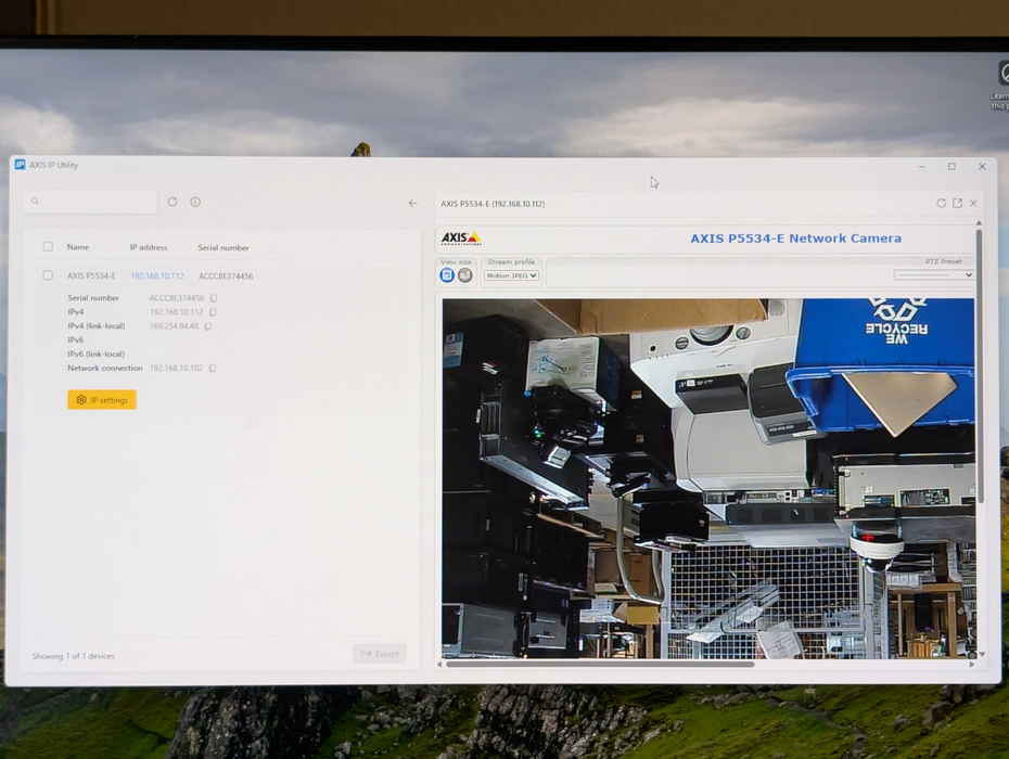 AXIS P5534-E Network Camera 360 Dome Camera PoE  -