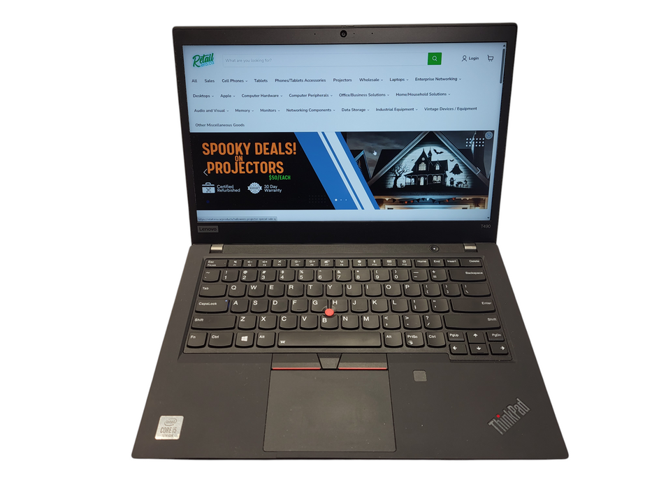 Lenovo ThinkPad T490, Core i5-10210U, 8GB DDR4, 256GB NVMe w/ AC Q$ Lap200