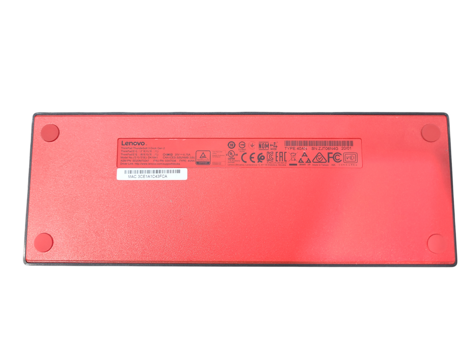 Lenovo ThinkPad Thunderbolt 3 Dock Gen 2 DK1841 03X7538 w/ Power Supply Q
