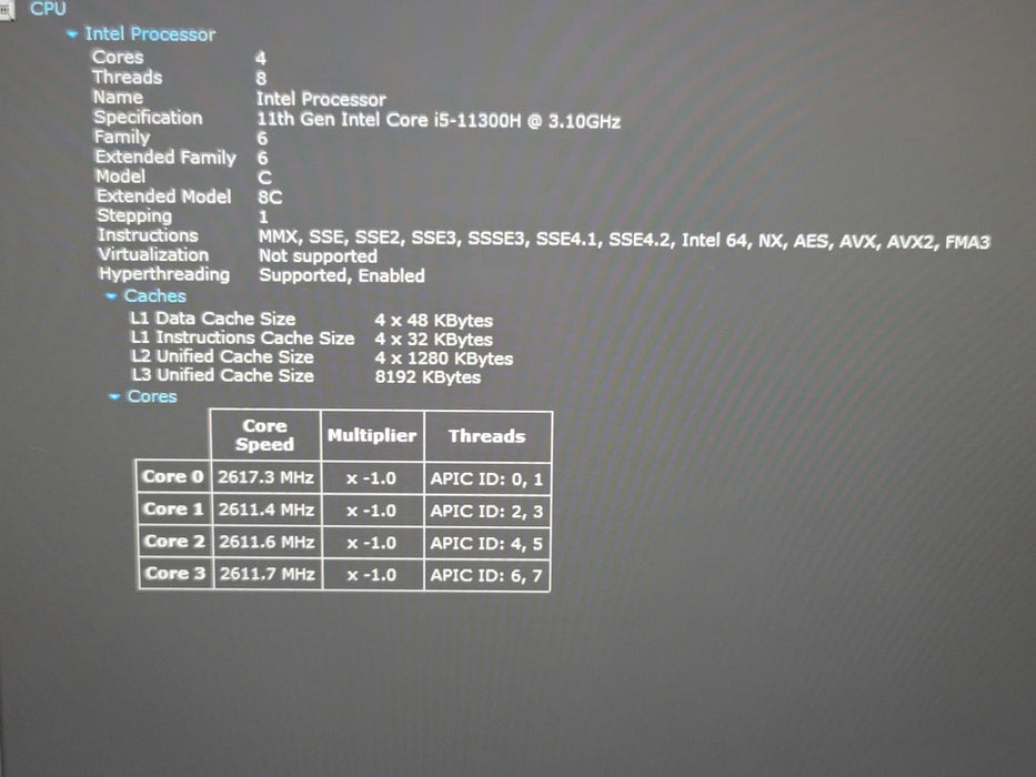 Dell Vostro 14 5410 i5-11300H 16GB DDR4 256GB NVMe READ β Lap200