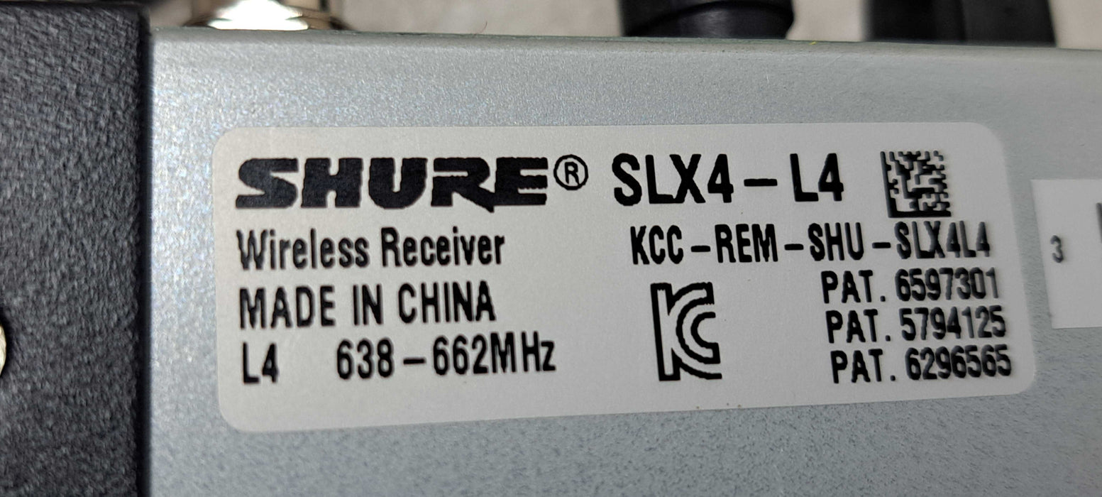 Shure SLX4 Wireless Receiver L4 638-662 MHz