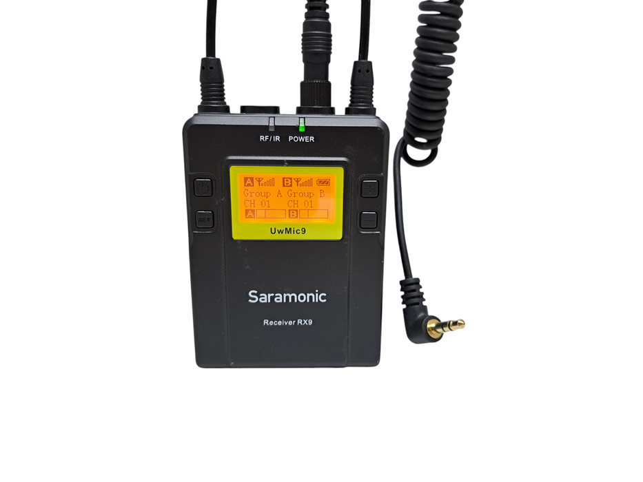 Saramonic UwMic9 RX9 UHF Synthesized Receiver 514-596MHz *READ* )