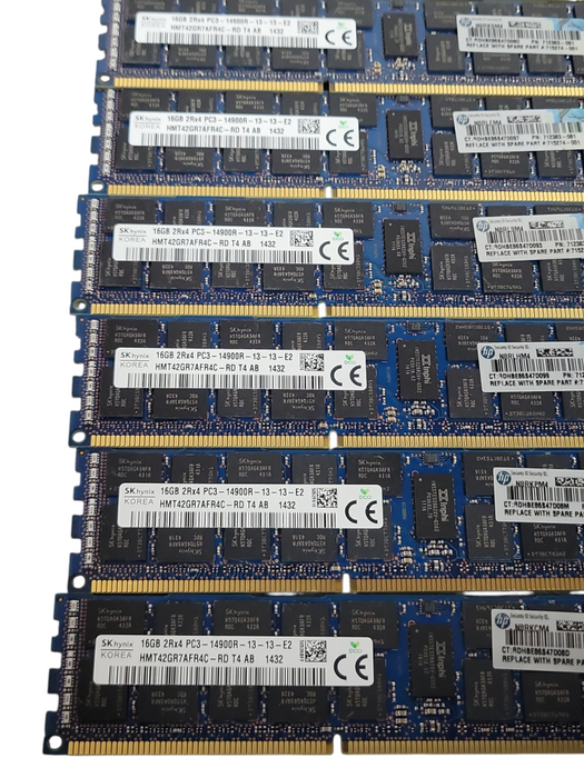 Lot of 106x Assorted Brand/Speed 16GB DDR3 Server RAMs, See detail _