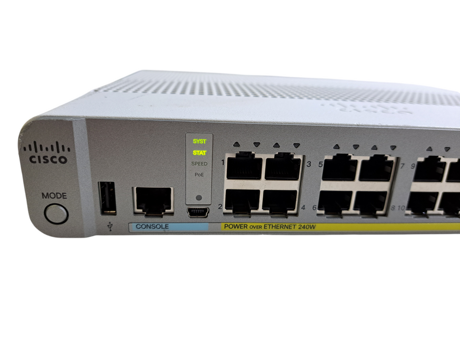 Cisco WS-C3560CX-12PC-S V03 | 12-Port Gigabit PoE+ 240W Silent Switch )