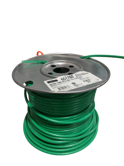 T90 Nylon CU Green 600V VW-1 F 6 AWG 13.3mm THHN or THWN-2 GR 2  =