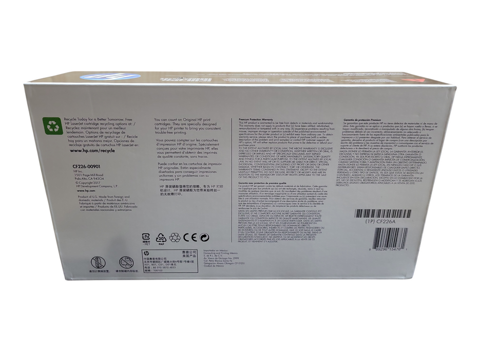 Genuine HP 26A Black Original LaserJet Toner Cartridge, CF226A !