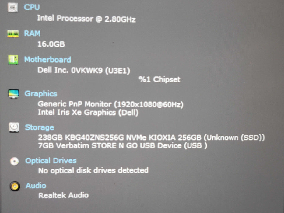 Dell Latitude 3420 i7-1165G7 16GB DDR4 256GB NVMe β Lap200