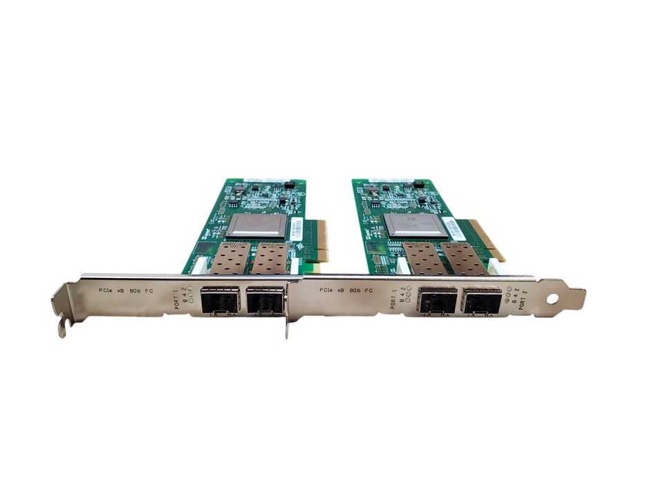 Lot 2x Dell QLogic QLE2562-DEL 8Gb/s Dual Fibre PCI-E HBA 0MFP5T