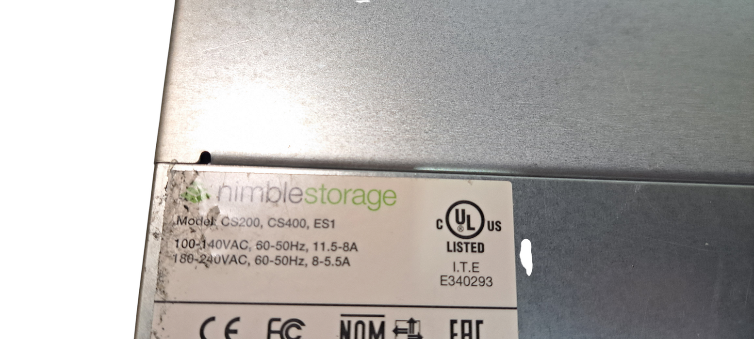 Nimble Storage CS200,400,ES1 | 2x SAS Controllers ES1 16x 3.5" Bays $