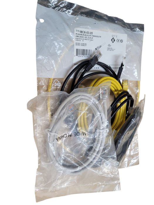 Lot 6x Ethernet Cables CAT 5e- different sizes see description
