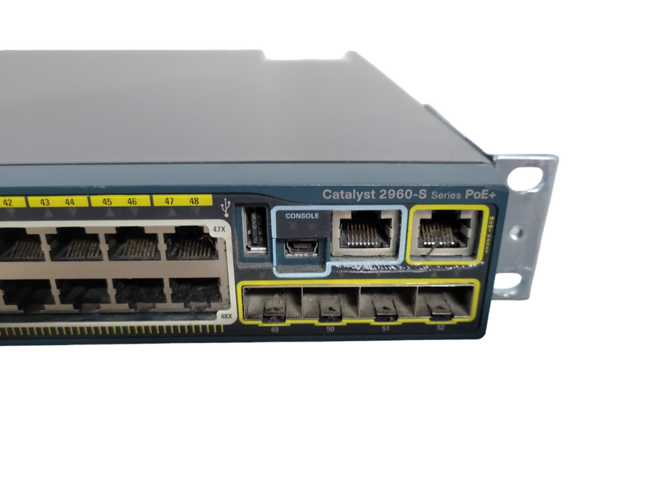 Cisco WS-C2960S-48LPS-L, 48-Port Gigabit PoE+ Managed Switch !