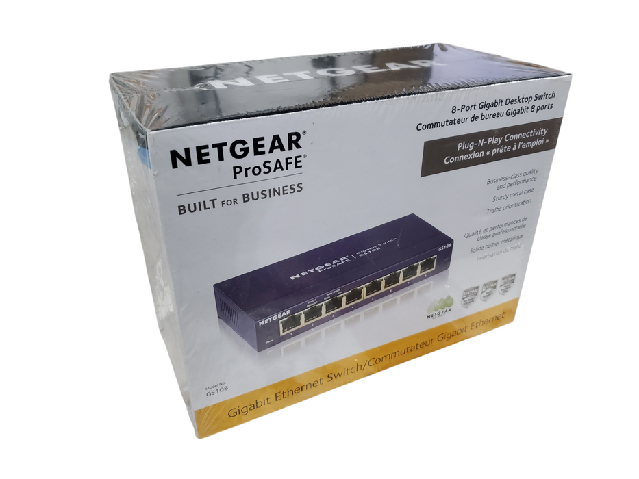 NETGEAR PROSAFE GS108-400NAS 8-PORT GIGABIT SWITCH