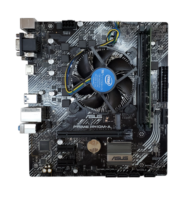 Asus MotherBoard H410M-A with Intel i5-10400 CPU 2.90GHz, 8GB RAM - NO HDD