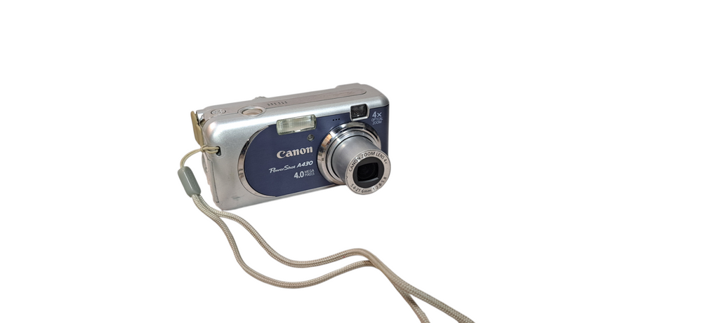 【動作品・備品元箱付き・特典あり】Canon powerShot A430 Canon PowerShot A430 Blue Digital Camera - 4.0 MP 4x Zoom Y2K
