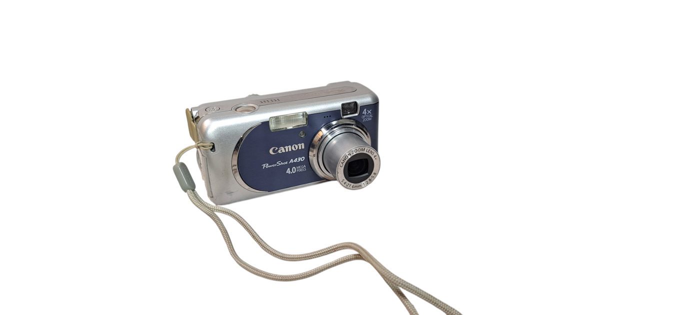 Canon PowerShot A430 Blue Digital Camera - 4.0 MP 4x Zoom Y2K 