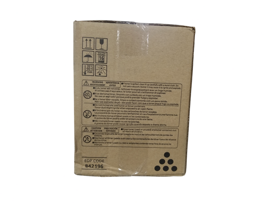 Genuine Ricoh Black Toner Print Cartridge MP C8003 Original 842196 - NEW SEALED Q