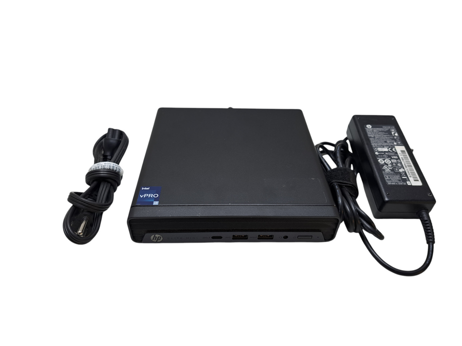 HP Elite Mini 800 G9 Desktop | Intel Core i7-12700T, 16GB DDR5, 256GB NVMe )